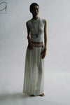 SWAYING/KNIT Silk Cashmere Back Hollow Vest SW24SS1T12 White PS75